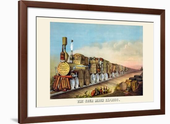 The Sour Mash Express-Shober & Carqueville Lithograph Co-Framed Art Print