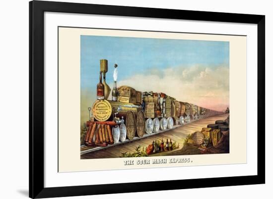 The Sour Mash Express-Shober & Carqueville Lithograph Co-Framed Premium Giclee Print