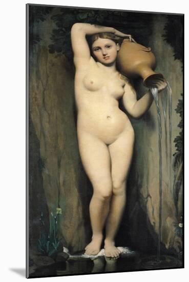 The Source, 1856-Jean-Auguste-Dominique Ingres-Mounted Giclee Print