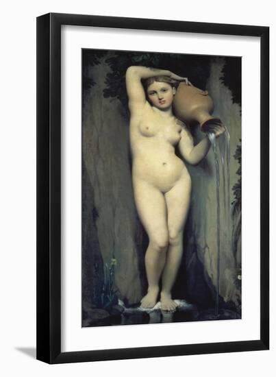 The Source, 1856-Jean-Auguste-Dominique Ingres-Framed Giclee Print