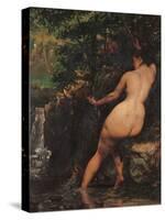 The Source (Bather at the Source)-Gustave Courbet-Stretched Canvas