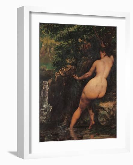 The Source (Bather at the Source)-Gustave Courbet-Framed Giclee Print