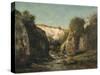 The Source of the Doubs, 1871 (Oil on Canvas)-Gustave Courbet-Stretched Canvas