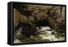 The Source of the Loue, 1864-Gustave Courbet-Framed Stretched Canvas