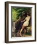 The Source or Bather at the Source, 1868-Gustave Courbet-Framed Giclee Print
