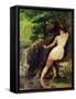 The Source or Bather at the Source, 1868-Gustave Courbet-Framed Stretched Canvas