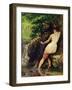 The Source or Bather at the Source, 1868-Gustave Courbet-Framed Giclee Print