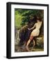 The Source or Bather at the Source, 1868-Gustave Courbet-Framed Giclee Print