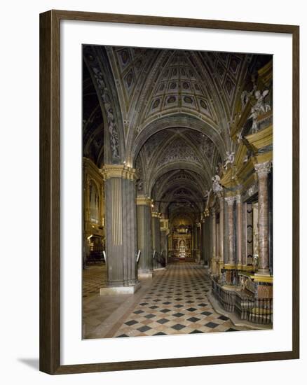 The South Aisle of Cathedral of Santa Maria Assunta, Cremona, Italy, 12th-14th Century-null-Framed Giclee Print