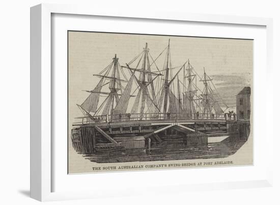 The South Australian Company's Swing-Bridge at Port Adelaide-null-Framed Giclee Print