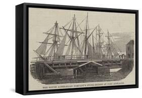 The South Australian Company's Swing-Bridge at Port Adelaide-null-Framed Stretched Canvas