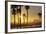 The South Bay Bicycle Trail at Sun Set.-Jon Hicks-Framed Photographic Print