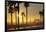 The South Bay Bicycle Trail at Sun Set.-Jon Hicks-Framed Photographic Print