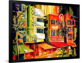 The South Beach Strip-Diane Millsap-Framed Art Print