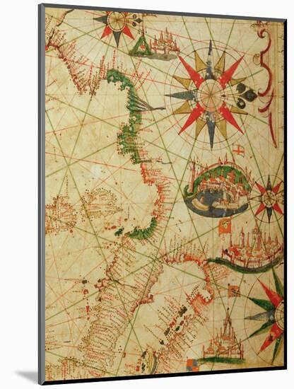 The South Coast of France, Italy and Dalmatia, from a Nautical Atlas, 1651-Pietro Giovanni Prunes-Mounted Giclee Print