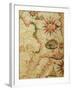 The South Coast of France, Italy and Dalmatia, from a Nautical Atlas, 1651-Pietro Giovanni Prunes-Framed Giclee Print