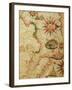 The South Coast of France, Italy and Dalmatia, from a Nautical Atlas, 1651-Pietro Giovanni Prunes-Framed Giclee Print