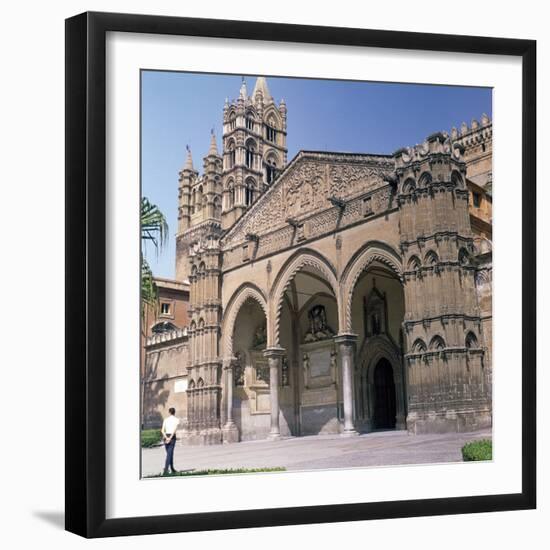 The South Doorway of Palermo Cathedral, 12th Century-Walter Ophamil-Framed Photographic Print