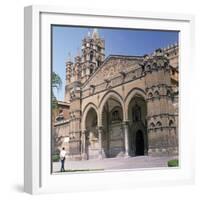 The South Doorway of Palermo Cathedral, 12th Century-Walter Ophamil-Framed Photographic Print