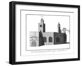 'The South East Prospect of St.Peter's Le Poor in Broad Street.', c1756-Benjamin Cole-Framed Giclee Print