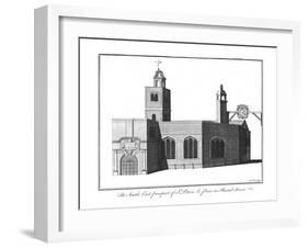 'The South East Prospect of St.Peter's Le Poor in Broad Street.', c1756-Benjamin Cole-Framed Giclee Print