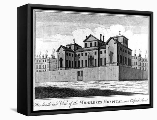 The South East View of the Middlesex Hospital, 1745-Haynes King-Framed Stretched Canvas