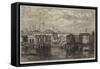 The South-Eastern Railway Company's Works on the River, View from Southwark Bridge, Looking East-null-Framed Stretched Canvas