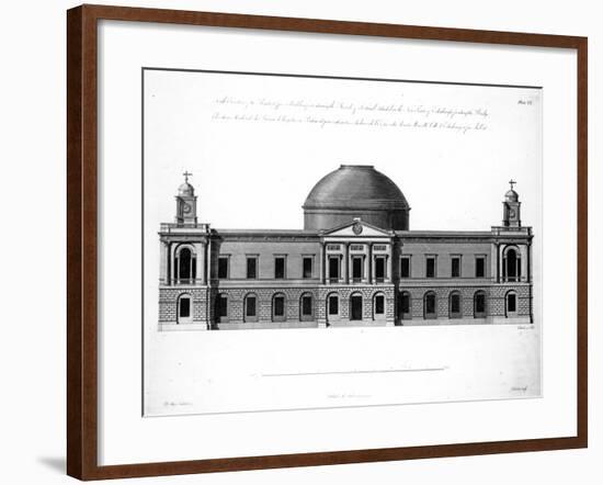 The South Elevation of Register House, Edinburgh, Engraved by J. Roberts, 1773-Robert Adam-Framed Giclee Print