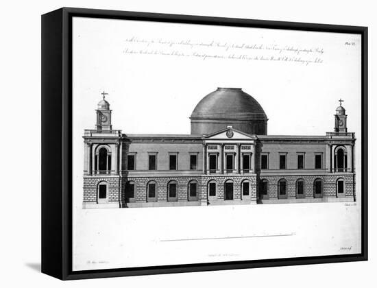 The South Elevation of Register House, Edinburgh, Engraved by J. Roberts, 1773-Robert Adam-Framed Stretched Canvas