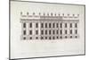 The South Front of Chatsworth' from 'Vitruvius Britannicus or the British Architect' by Colen Campb-null-Mounted Giclee Print