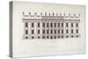 The South Front of Chatsworth' from 'Vitruvius Britannicus or the British Architect' by Colen Campb-null-Stretched Canvas