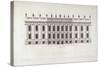 The South Front of Chatsworth' from 'Vitruvius Britannicus or the British Architect' by Colen Campb-null-Stretched Canvas