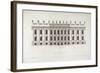 The South Front of Chatsworth' from 'Vitruvius Britannicus or the British Architect' by Colen Campb-null-Framed Giclee Print