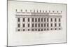 The South Front of Chatsworth' from 'Vitruvius Britannicus or the British Architect' by Colen Campb-null-Mounted Giclee Print