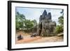 The South Gate at Angkor Thom-Michael Nolan-Framed Photographic Print