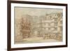 The South Gate, Exeter, C.1810-Thomas Rowlandson-Framed Giclee Print