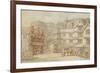 The South Gate, Exeter, C.1810-Thomas Rowlandson-Framed Giclee Print