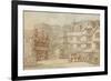 The South Gate, Exeter, C.1810-Thomas Rowlandson-Framed Giclee Print