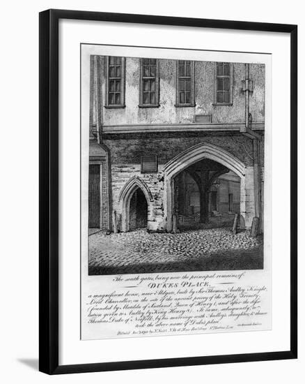 The South Gates, Dukes Place, Near Aldgate, London, 1793-null-Framed Giclee Print