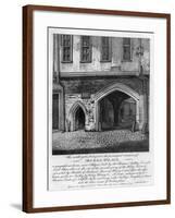 The South Gates, Dukes Place, Near Aldgate, London, 1793-null-Framed Giclee Print