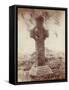 The South High Cross, Kells, Co. Meath, Ireland (Sepia Photo)-Robert French-Framed Stretched Canvas