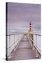 The South Jetty Lighthouse in Amble-Julian Elliott-Stretched Canvas