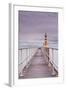 The South Jetty Lighthouse in Amble-Julian Elliott-Framed Photographic Print