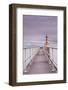 The South Jetty Lighthouse in Amble-Julian Elliott-Framed Photographic Print