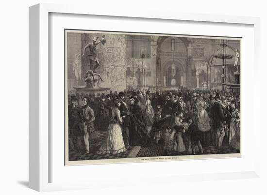 The South Kensington Museum on Whit Monday-Charles Joseph Staniland-Framed Giclee Print