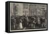 The South Kensington Museum on Whit Monday-Charles Joseph Staniland-Framed Stretched Canvas