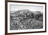 The South Lancashires Storming the Boer Trenches at Pieters Hill, Natal, 1900-William Barnes Wollen-Framed Giclee Print