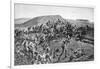 The South Lancashires Storming the Boer Trenches at Pieters Hill, Natal, 1900-William Barnes Wollen-Framed Giclee Print