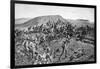 The South Lancashires Storming the Boer Trenches at Pieters Hill, Natal, 1900-William Barnes Wollen-Framed Giclee Print