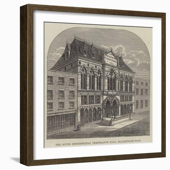 The South Metropolitan Temperance Hall, Blackfriars-Road-null-Framed Giclee Print